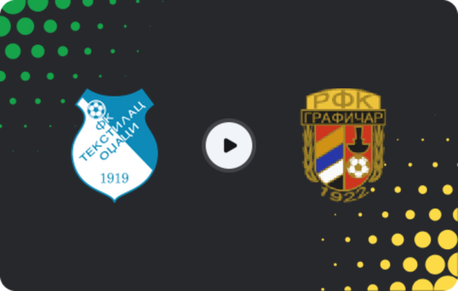 Where to watch Tekstilac Odžaci — Grafičar, Prva Liga, 04.04.2026