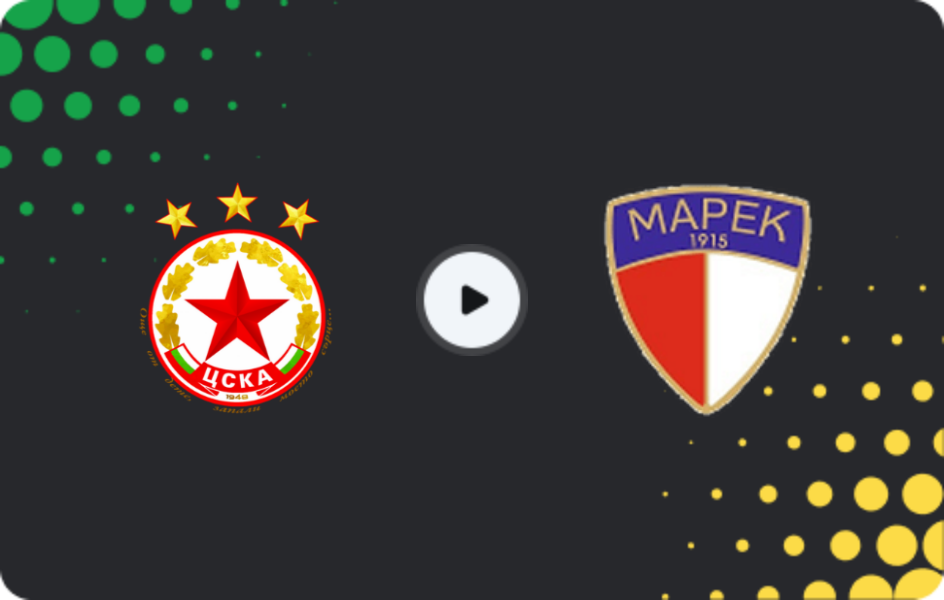 Where to watch CSKA Sofia II — Marek, Second League, 04.04.2026