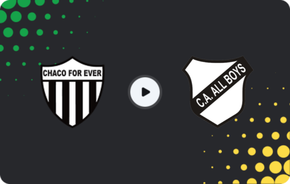 Where to watch Chaco For Ever — All Boys, Primera Nacional, 11.04.2026