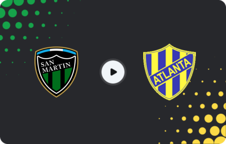 Where to watch San Martin S.J. — Atlanta, Primera Nacional, 11.04.2026
