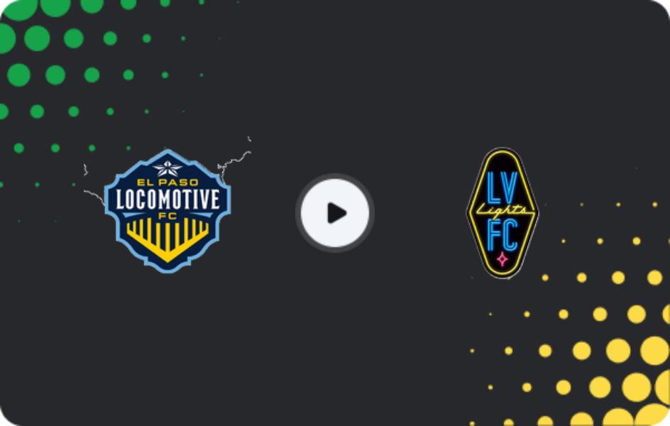 Where to watch El Paso Locomotive — Las Vegas Lights, USL Championship, 04.04.2026