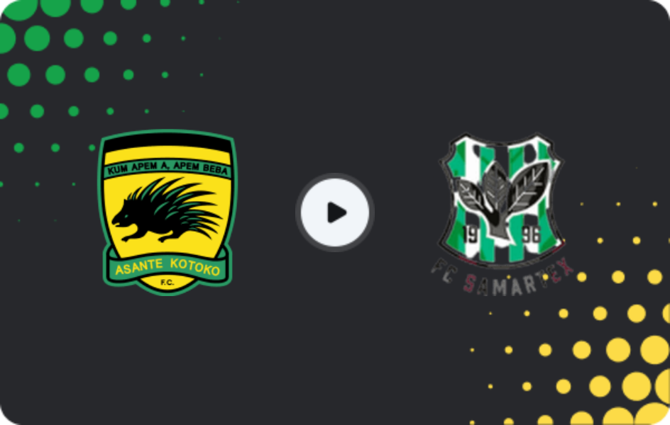 Where to watch Asante Kotoko — Samartex, Premier League, 05.04.2026