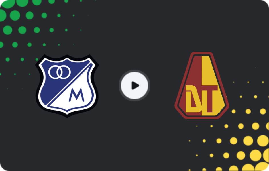 Where to watch Millonarios — Deportes Tolima, Primera A, 06.04.2026