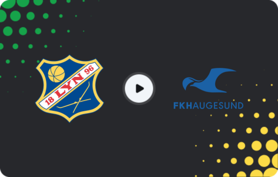 Where to watch Lyn — Haugesund, 1. Division, 06.04.2026
