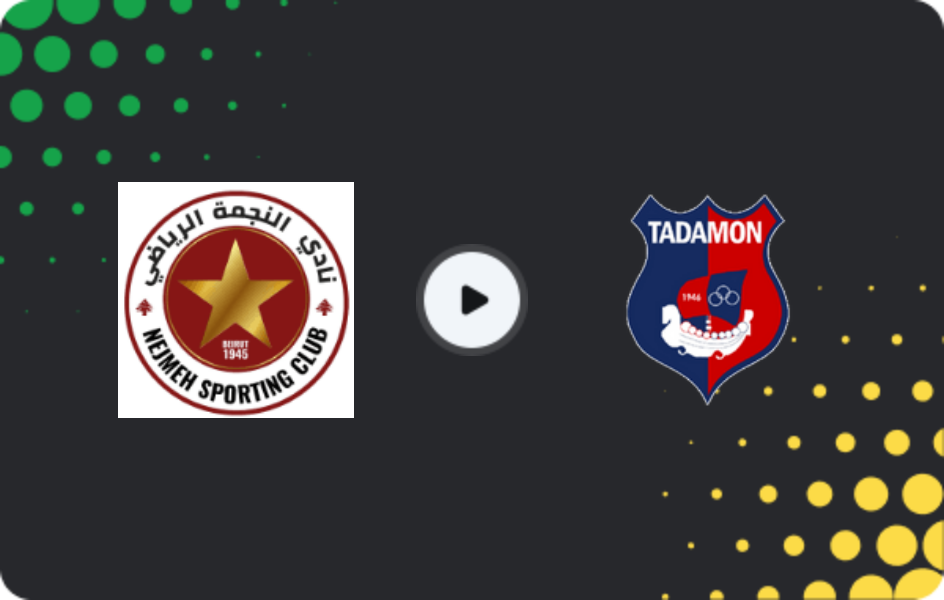 Where to watch Al Nejmeh — Tadamon Sour, Premier League, 06.04.2026