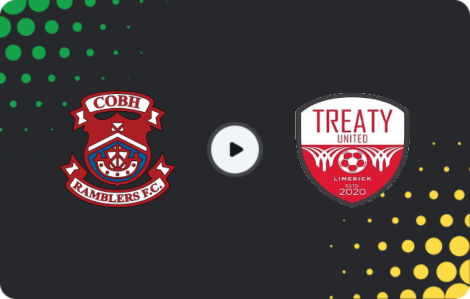 Where to watch Cobh Ramblers — Treaty United, First Division, 06.04.2026