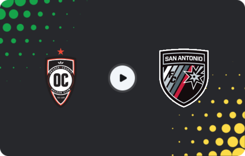 Where to watch Orange County SC — San Antonio, USL Championship, 08.04.2026