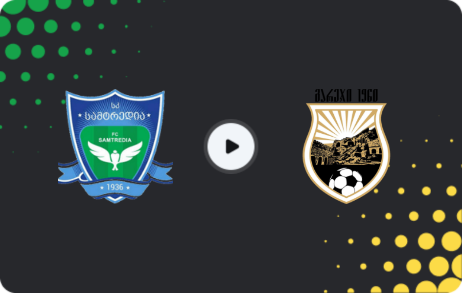Where to watch Samtredia — Gareji, Erovnuli Liga 2, 09.04.2026