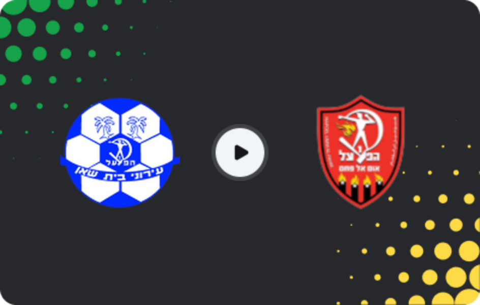 Where to watch Hapoel Beit Shean — Tzeirei Umm al-Fahm, Liga Alef, 10.04.2026