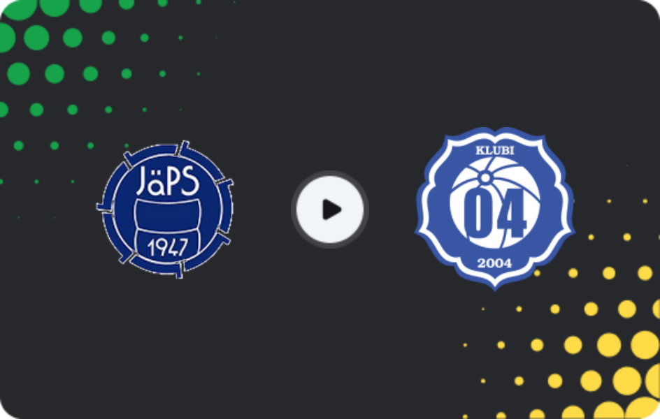 Where to watch JäPS — Klubi-04, Ykkösliiga, 10.04.2026