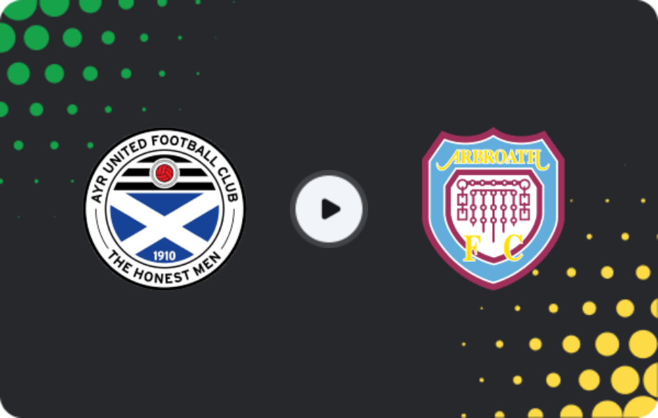 Where to watch Ayr Utd — Arbroath, Championship, 11.04.2026