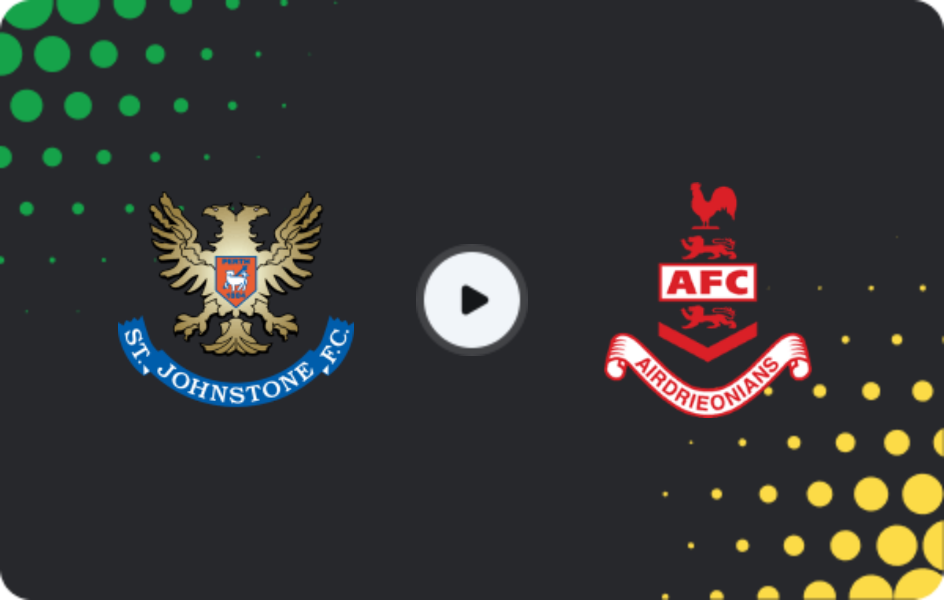 Where to watch ST Johnstone — Airdrie United, Championship, 11.04.2026