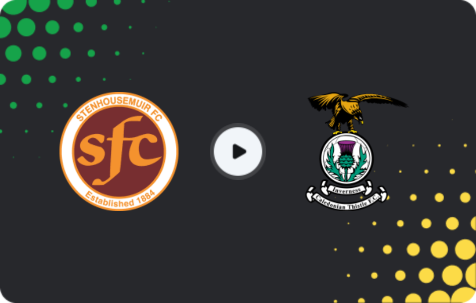 Where to watch Stenhousemuir — Inverness CT, League One, 11.04.2026