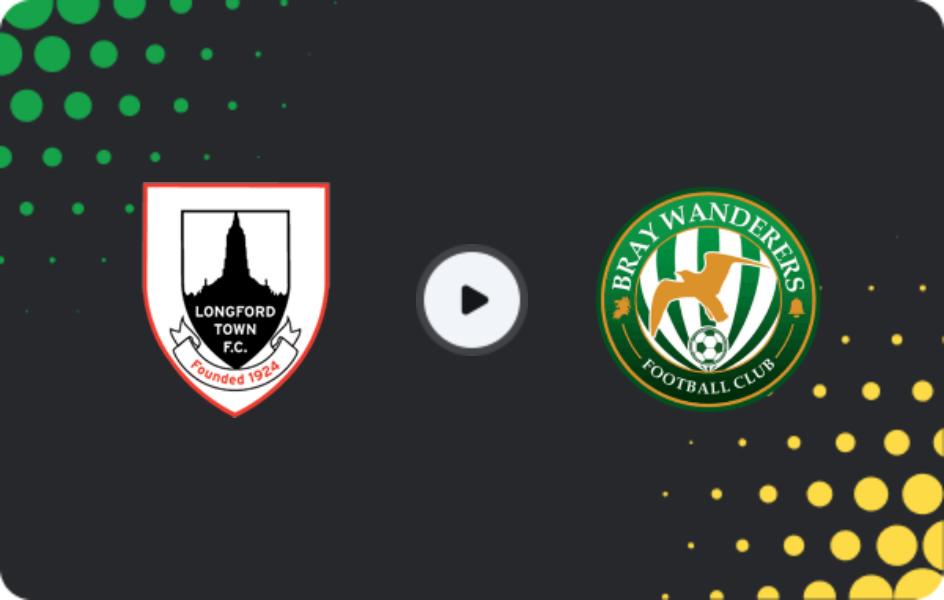 Where to watch Longford Town — Bray Wanderers, First Division, 11.04.2026