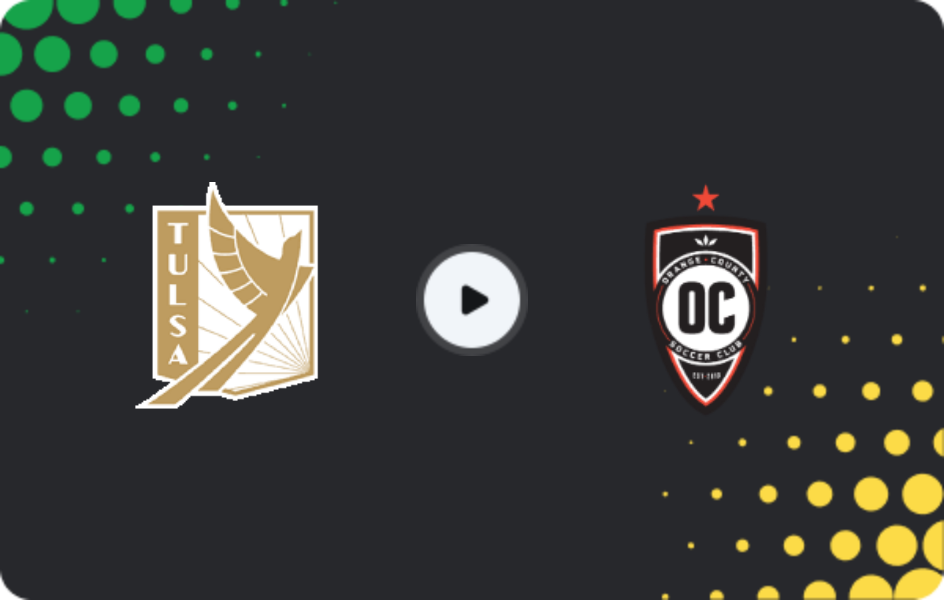 Where to watch FC Tulsa — Orange County SC, USL Championship, 11.04.2026