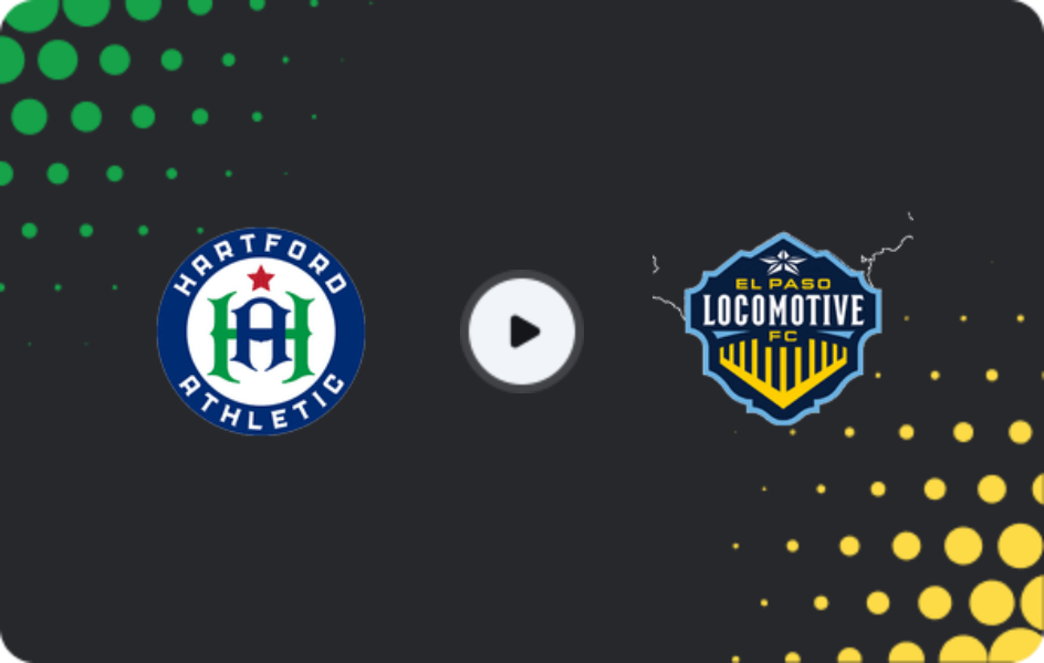 Where to watch Hartford Athletic — El Paso Locomotive, USL Championship, 11.04.2026