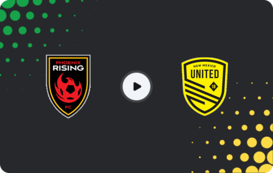 Where to watch Phoenix Rising — New Mexico United, USL Championship, 11.04.2026