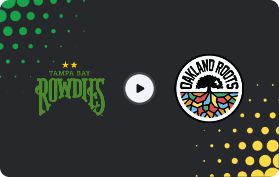 Where to watch Tampa Bay Rowdies — Oakland Roots, USL Championship, 11.04.2026