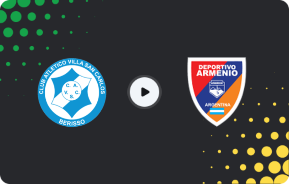 Where to watch Villa San Carlos — Deportivo Armenio, Primera B Metropolitana, 18.04.2026