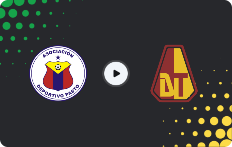 Where to watch Deportivo Pasto — Deportes Tolima, Primera A, 11.04.2026