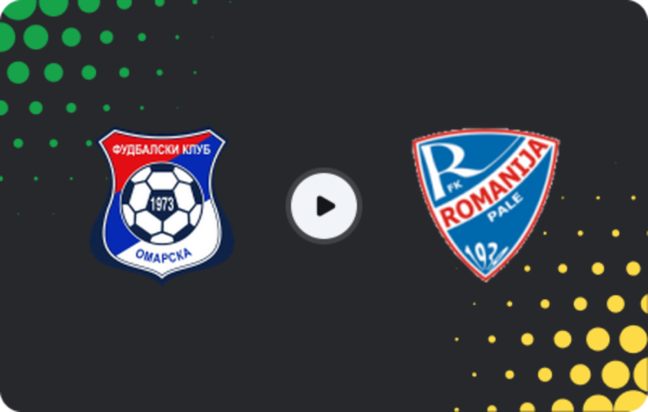 Where to watch Omarska — FK Romanija Pale, 1st League - RS, 12.04.2026