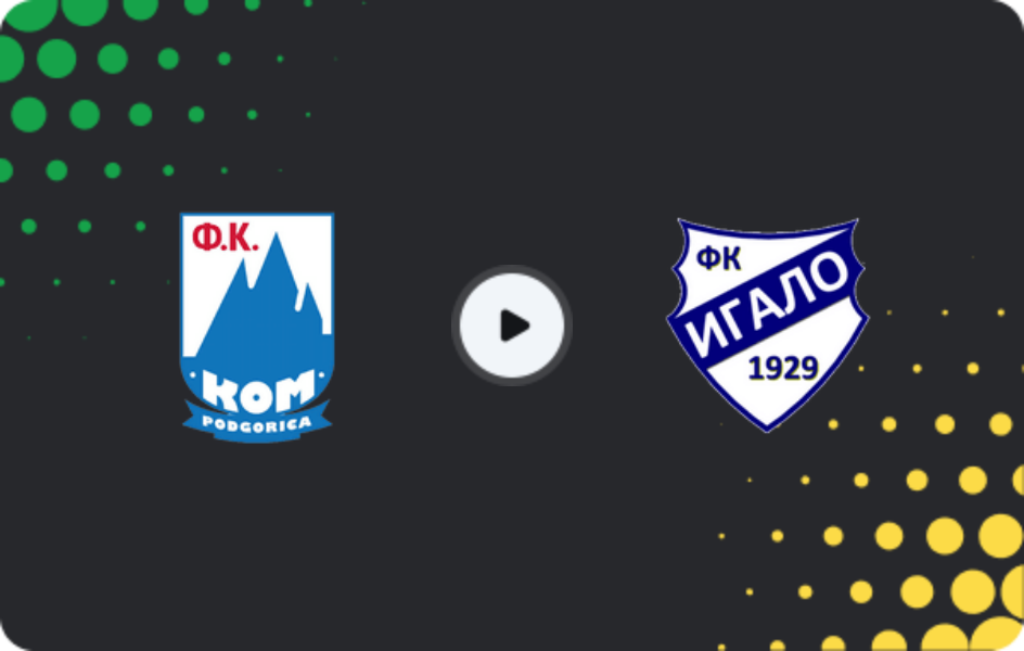 Where to watch Kom — Igalo, Second League, 12.04.2026