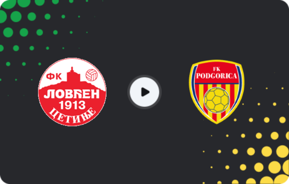 Where to watch Lovćen — Mladost Lješkopolje, Second League, 12.04.2026