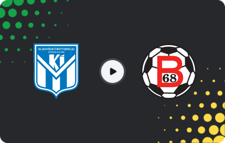Where to watch Klaksvik — B68 Toftir, Meistaradeildin, 12.04.2026