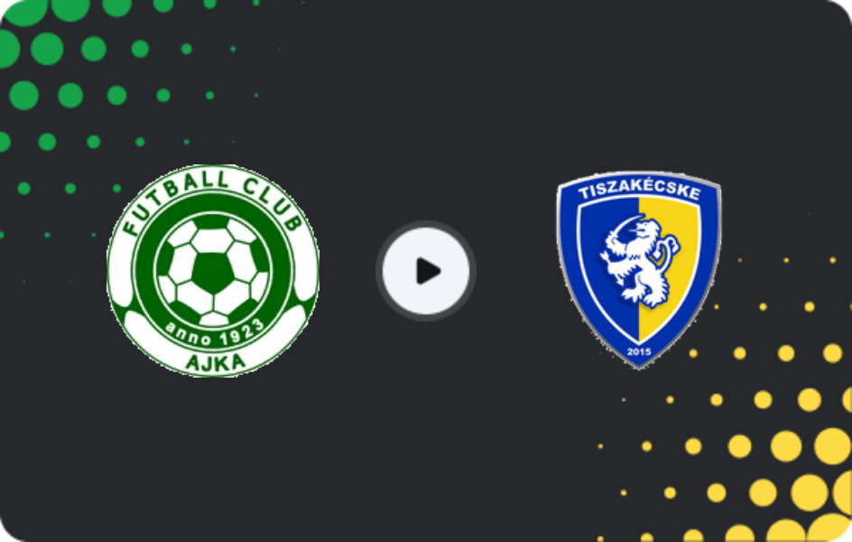 Where to watch Ajka — Tiszakecske FC, NB II, 12.04.2026