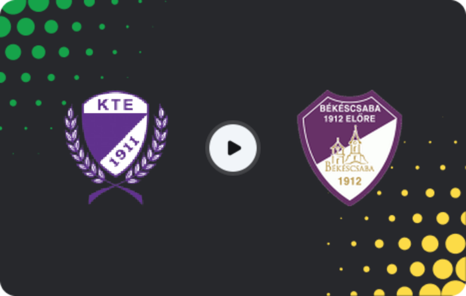 Where to watch Kecskeméti TE — Bekescsaba 1912, NB II, 12.04.2026