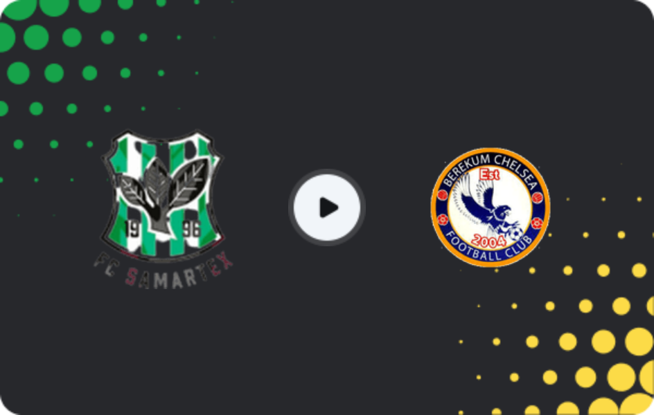 Where to watch Samartex — Berekum Chelsea, Premier League, 12.04.2026