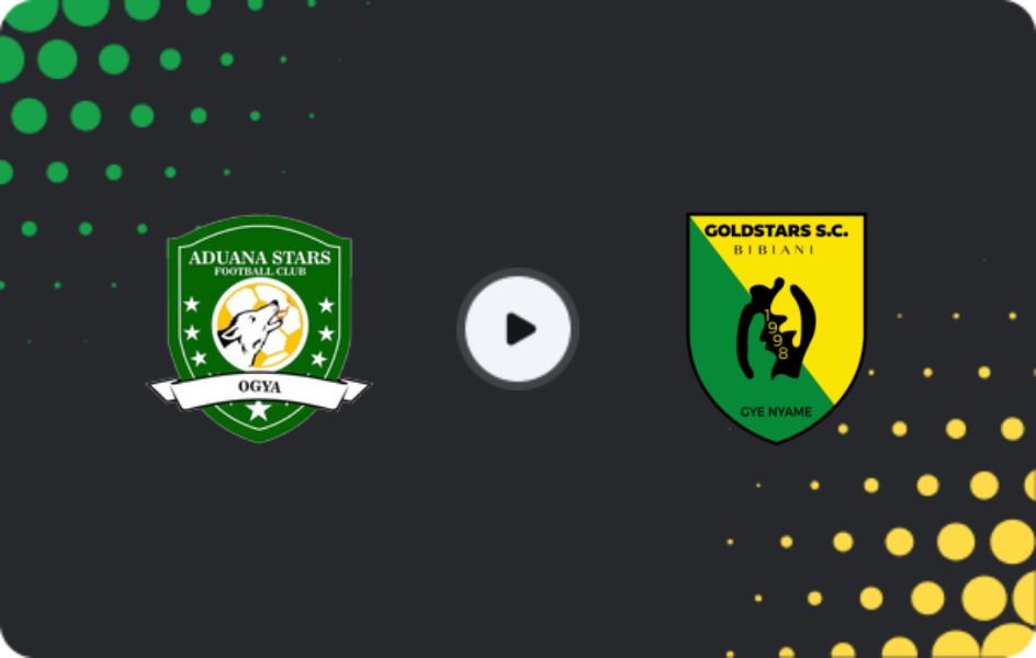 Where to watch Aduana Stars — Bibiani Gold Stars, Premier League, 12.04.2026