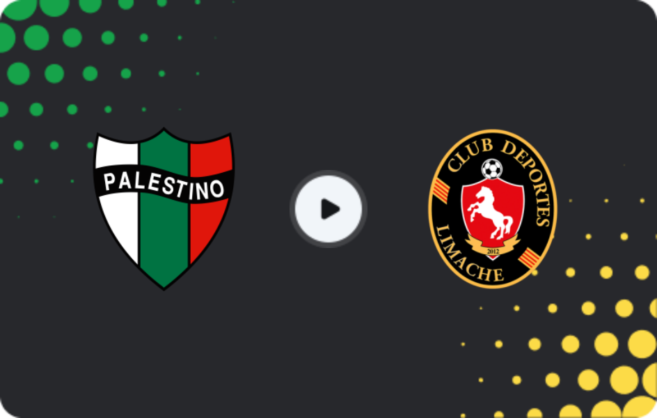 Where to watch Palestino — Deportes Limache, Primera División, 12.04.2026