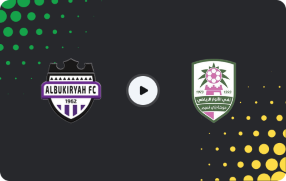 Where to watch Al Bukayriyah — Al Anwar, Division 1, 13.04.2026