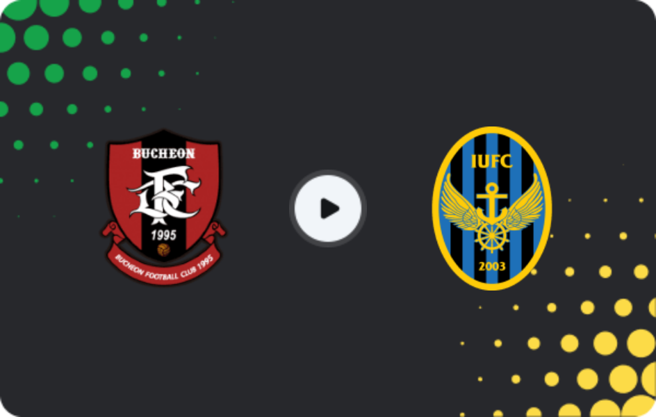 Where to watch Bucheon FC 1995 — Incheon United, K-League 1, 18.04.2026