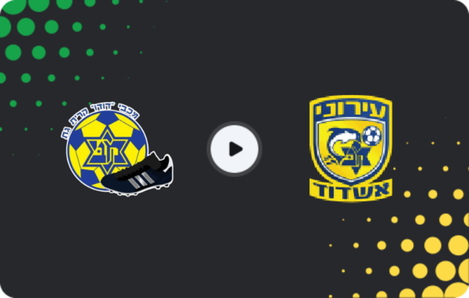 Where to watch Maccabi Kiryat Gat — Maccabi Ashdod, Liga Alef, 18.04.2026