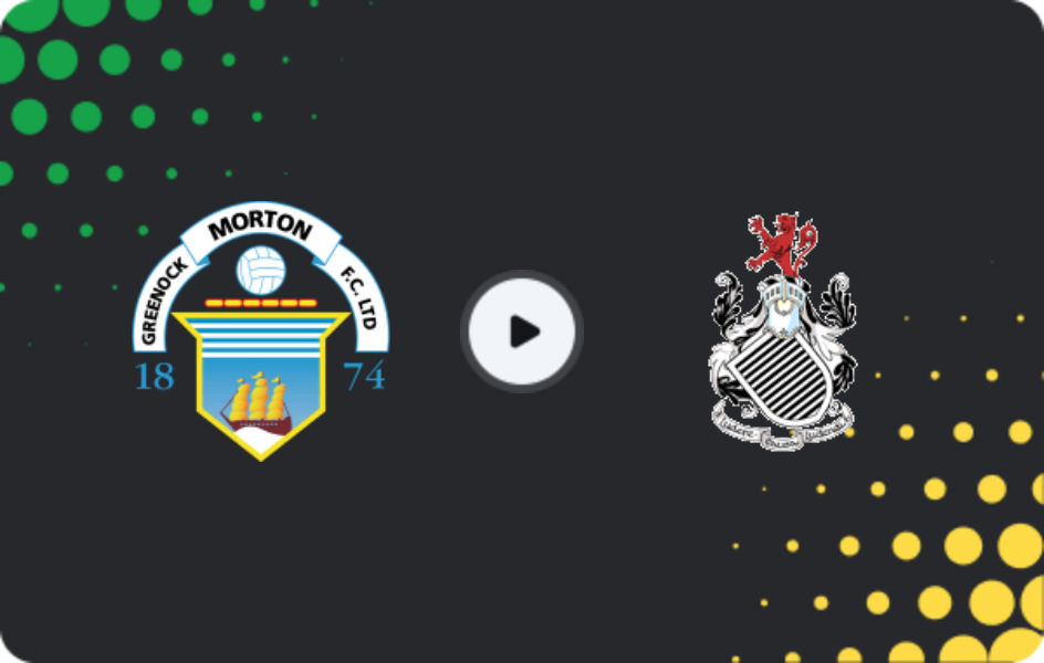 Where to watch Morton — Queen's Park, Championship, 18.04.2026