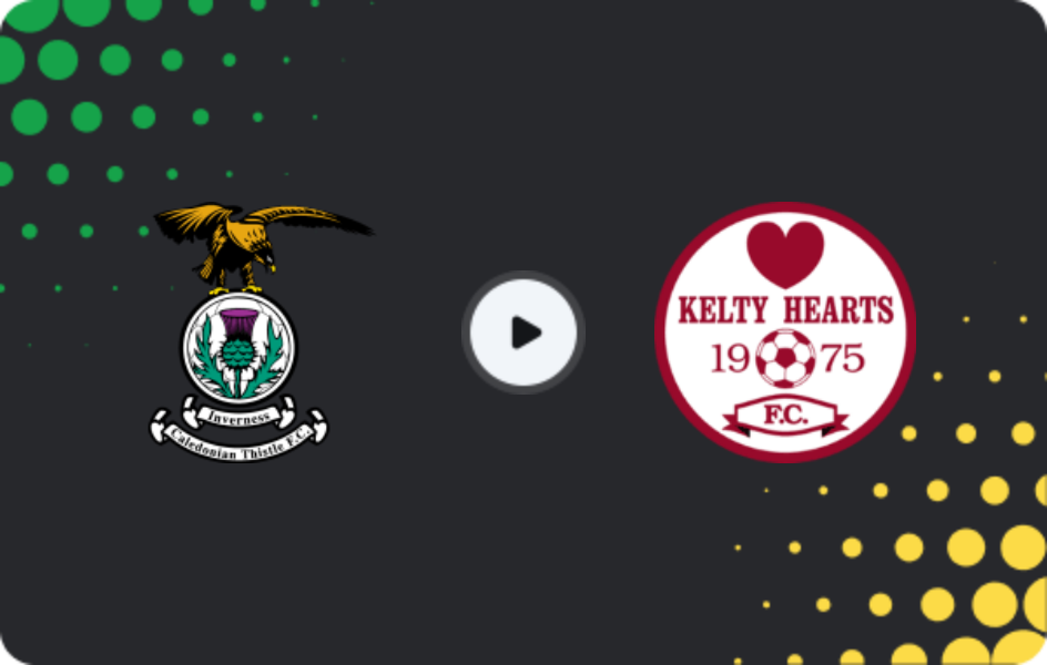 Where to watch Inverness CT — Kelty Hearts, League One, 18.04.2026