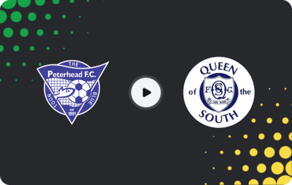 Where to watch Peterhead — Queen of the South, League One, 18.04.2026