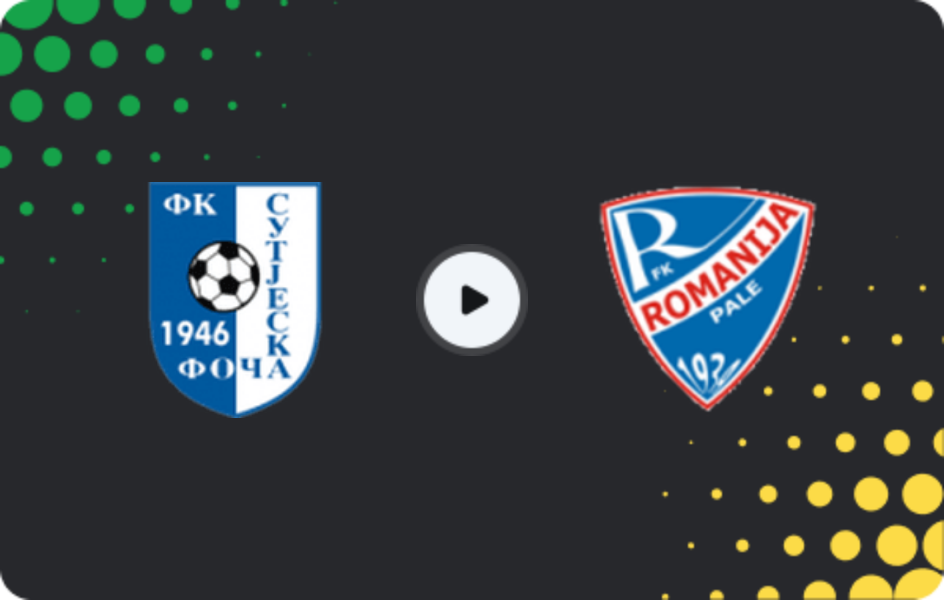 Where to watch Sutjeska Foča — FK Romanija Pale, 1st League - RS, 18.04.2026