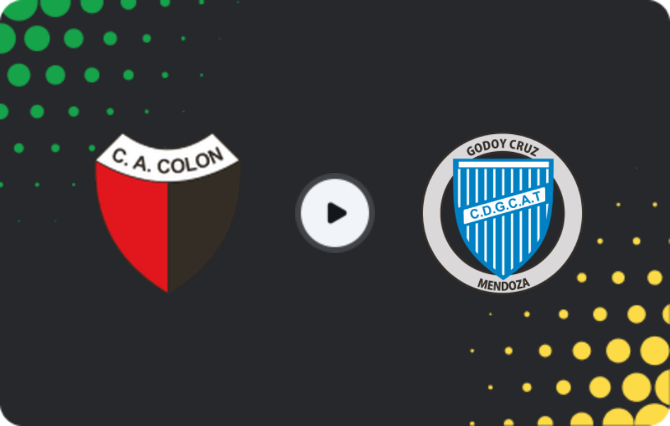 Where to watch Colon Santa Fe — Godoy Cruz, Primera Nacional, 25.04.2026