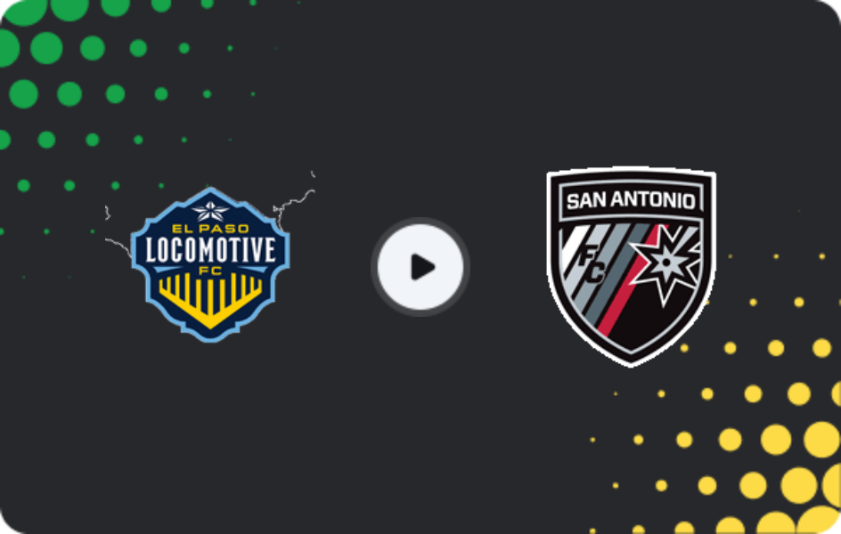 Where to watch El Paso Locomotive — San Antonio, USL Championship, 18.04.2026
