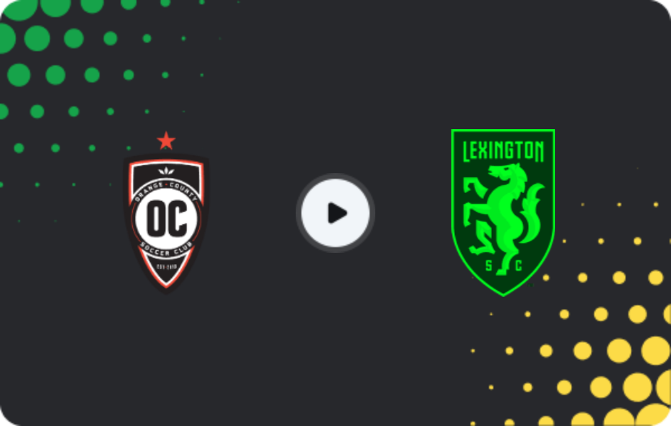 Where to watch Orange County SC — Lexington, USL Championship, 18.04.2026