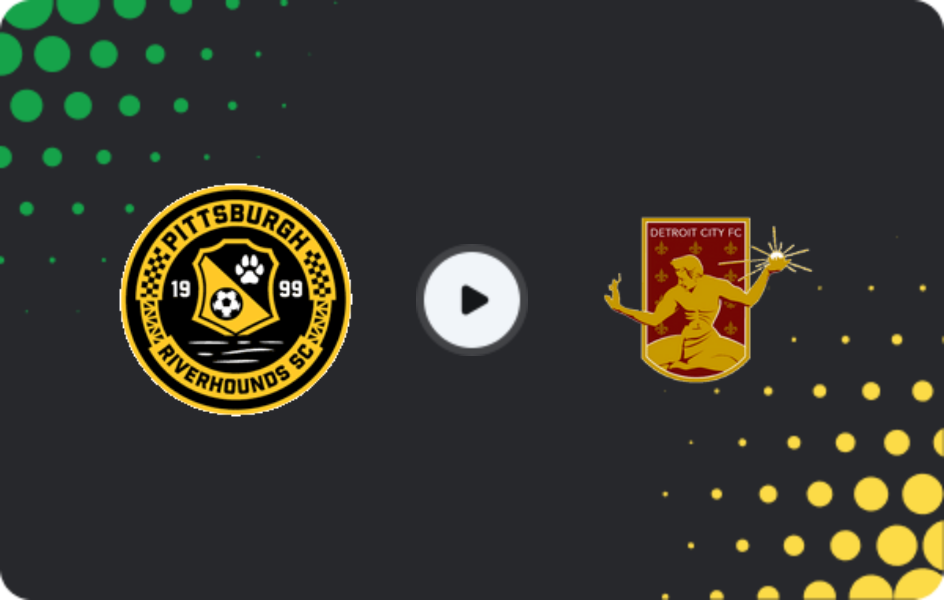 Where to watch Pittsburgh Riverhounds — Detroit City, USL Championship, 18.04.2026
