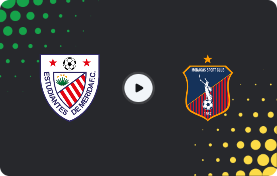 Where to watch Estudiantes de Merida — Monagas, Primera División, 18.04.2026