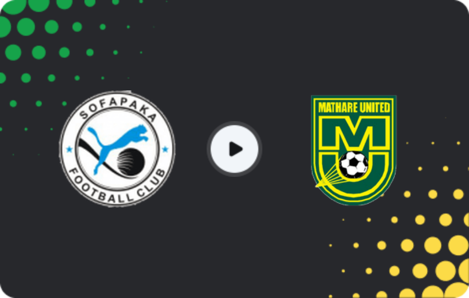 Where to watch Sofapaka — Mathare United, Premier League, 19.04.2026