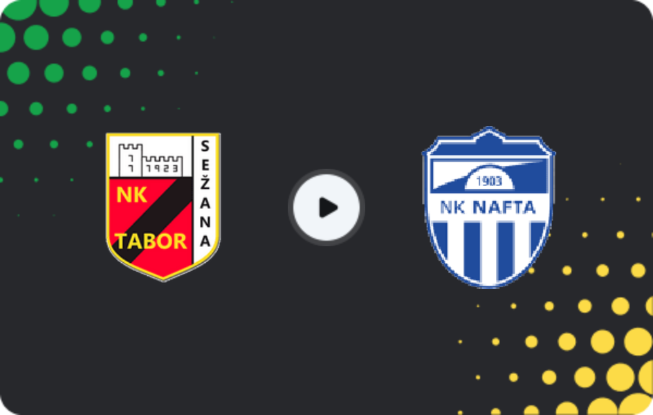 Where to watch Tabor Sežana — Nafta, 2. SNL, 19.04.2026