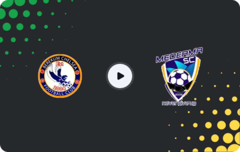 Where to watch Berekum Chelsea — Medeama, Premier League, 19.04.2026