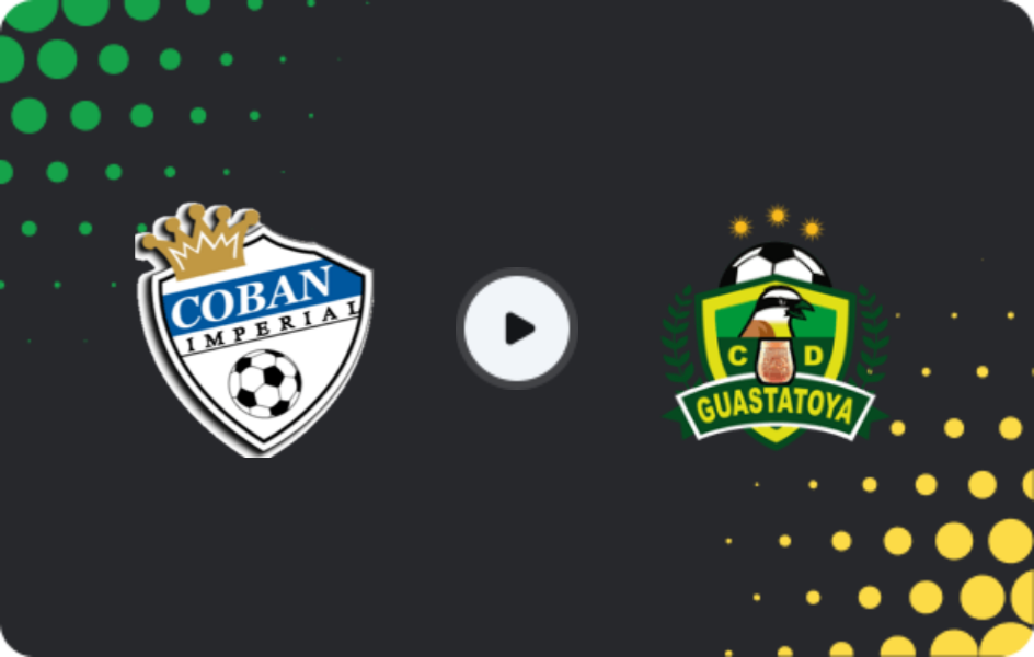 Where to watch Cobán Imperial — Guastatoya, Liga Nacional, 19.04.2026