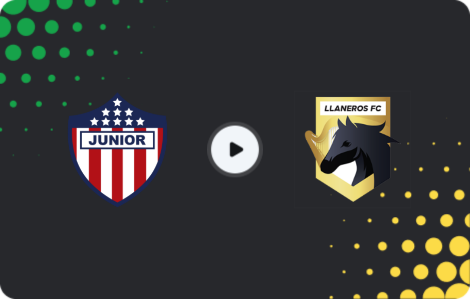 Where to watch Junior Barranquilla — Llaneros, Primera A, 20.04.2026